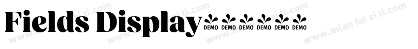 Fields Display字体转换
